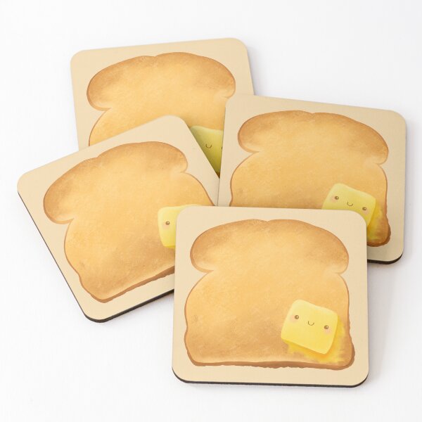 Item preview, Cute Buttered Toast designed and sold by SugarMochi.