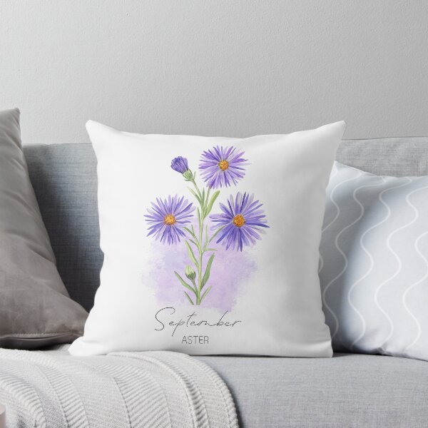 Item preview, September birth flower, Aster, September flower, Aster flower designed and sold by lagunaklein.
