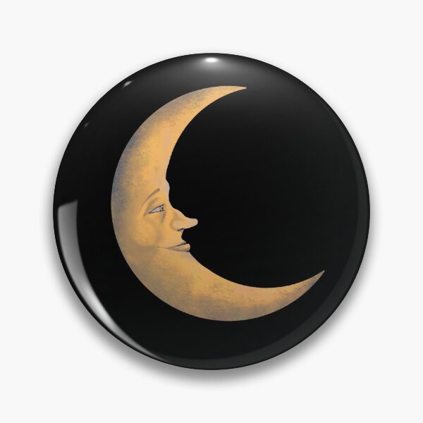 Item preview, Yellow Crescent Moon Vintage Style designed and sold by Ewoldt.