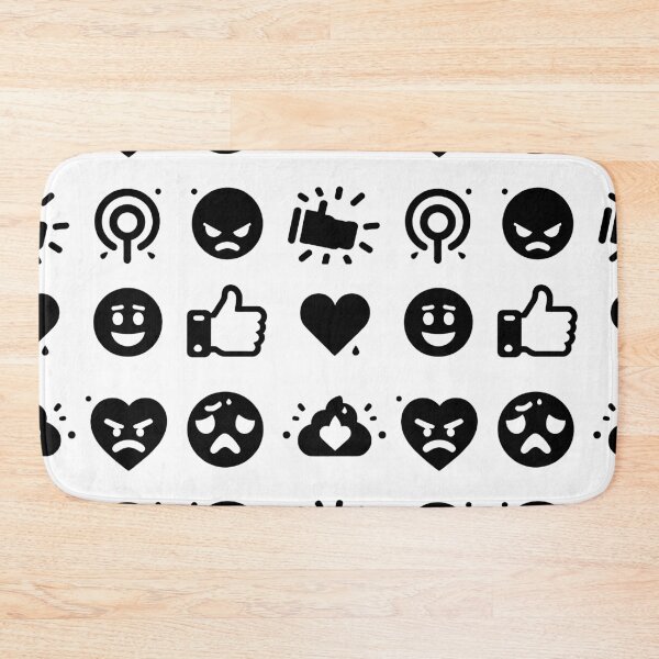 Item preview, Monochrome Moods: A Playful Emoticon Collection designed and sold by jardraz.
