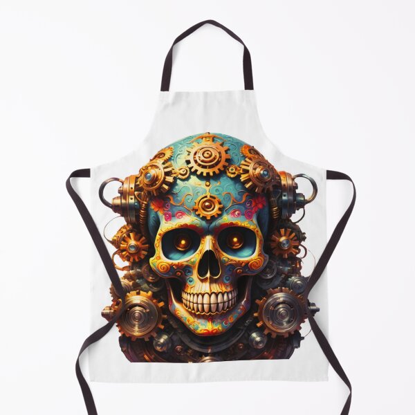 Item preview, Mechanical Colorful Sugar Skull designed and sold by rondell007.
