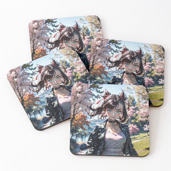 Item preview, Anime country girl in countryside art designed and sold by TheArtistOf2022.