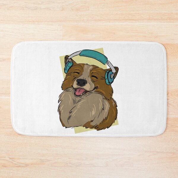 Item preview, Corgi with headphones designed and sold by Antiope33.