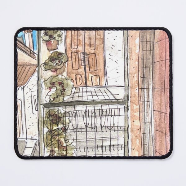 Item preview, Calascio Entryway Watercolor Illustration designed and sold by kriti130.