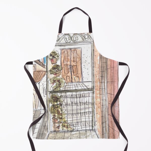 Item preview, Calascio Entryway Watercolor Illustration designed and sold by kriti130.