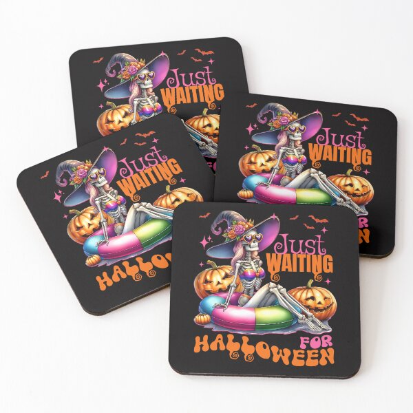 Item preview, JUST WAITING FOR HALLOWEEN WITCH SKELETON BEACH designed and sold by EpiTee.