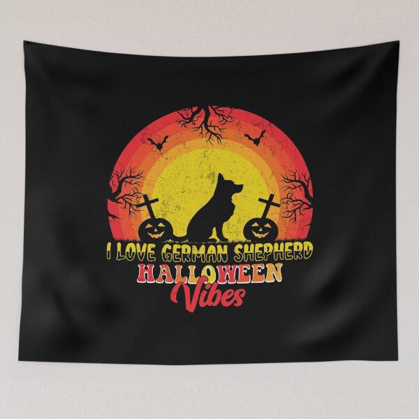 Item preview, German Shepherd Halloween Vibes, Cute Dog Halloween Design designed and sold by EldersRULE.