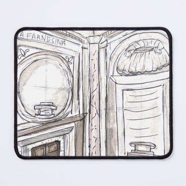 Item preview, Villa Farnesina Watercolor Illustration designed and sold by kriti130.