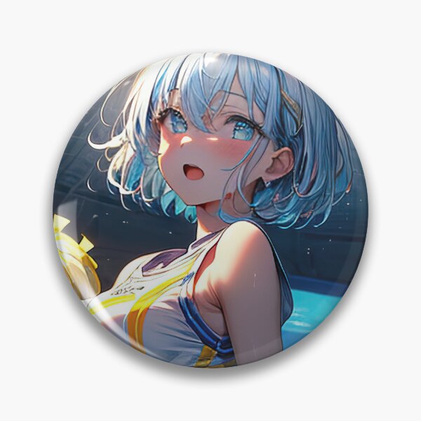 Item preview, Cheerleader anime girl in stadium portrait art designed and sold by TheArtistOf2022.