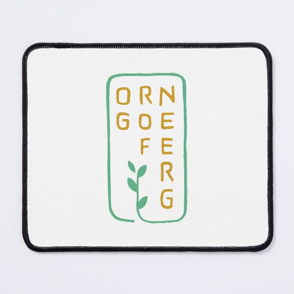 Item preview, Go For Green Reverse Handwritten Text Composition in Vertical Style With Organic Pastel Colors.  designed and sold by Wiggly Lines.