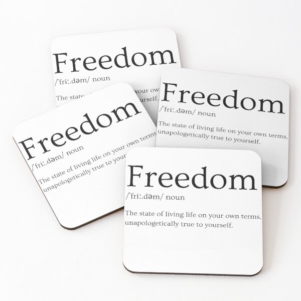 Item preview, Freedom | Motivational Definition Print designed and sold by YourDreamHere1.