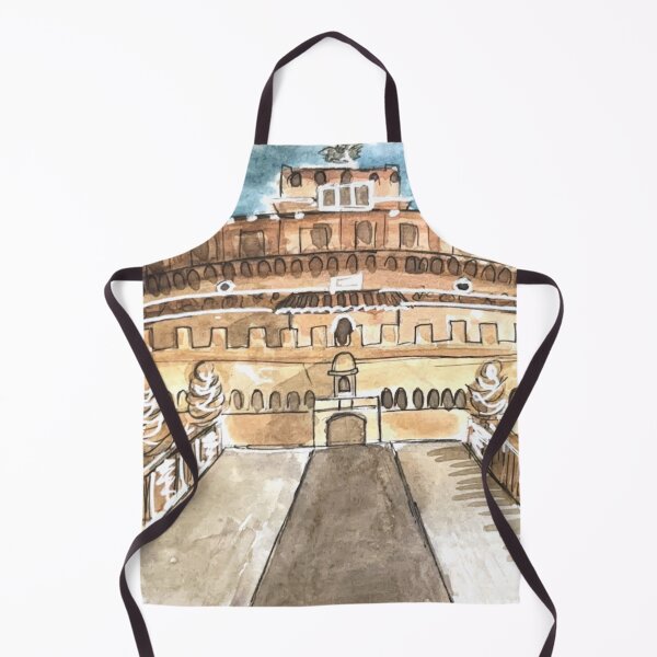 Item preview, Castel Sant'Angelo Watercolor Illustration designed and sold by kriti130.