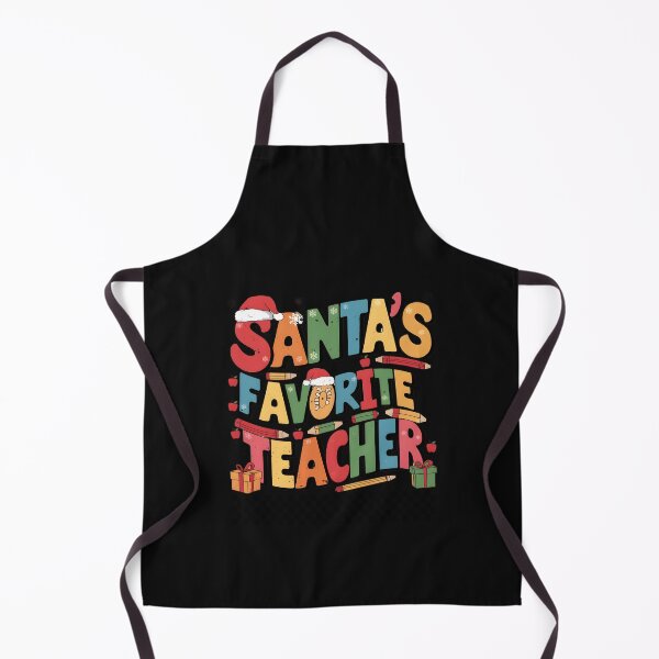 Item preview, Santa's Favorite Teacher Christmas Retro Groovy Xmas Women designed and sold by clothesy7.