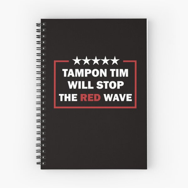 Item preview, Tampon Tim Will Stop The Red Wave Funny Vote Harris Walz designed and sold by AxelBrook.