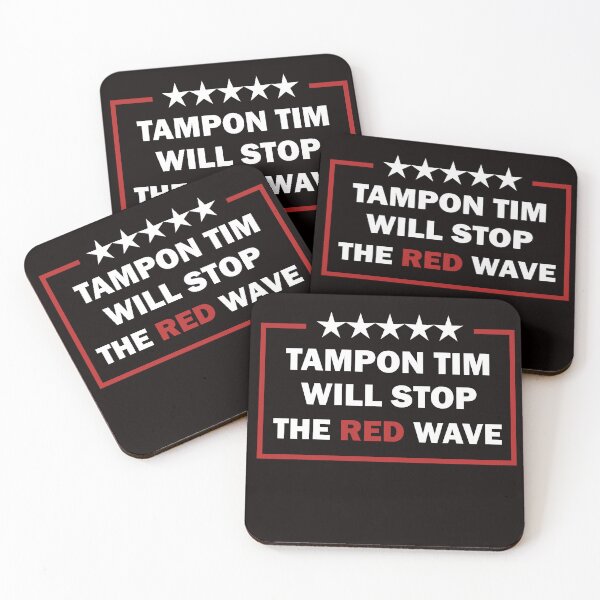 Artikelvorschau, Tampon Tim wird die Rote Welle stoppen. Lustige Abstimmung. Harris Walz entworfen und verkauft von AxelBrook.