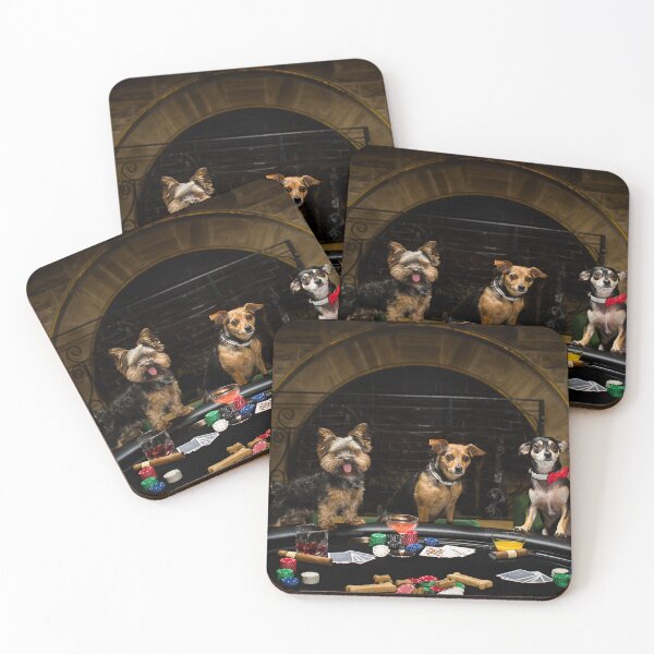 Item preview, High Rollers (Dogs Playing Poker) designed and sold by wendyjophoto.