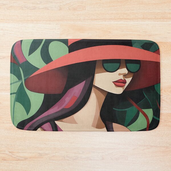 Item preview, girl with a black hat posing designed and sold by FamousArtDesign.