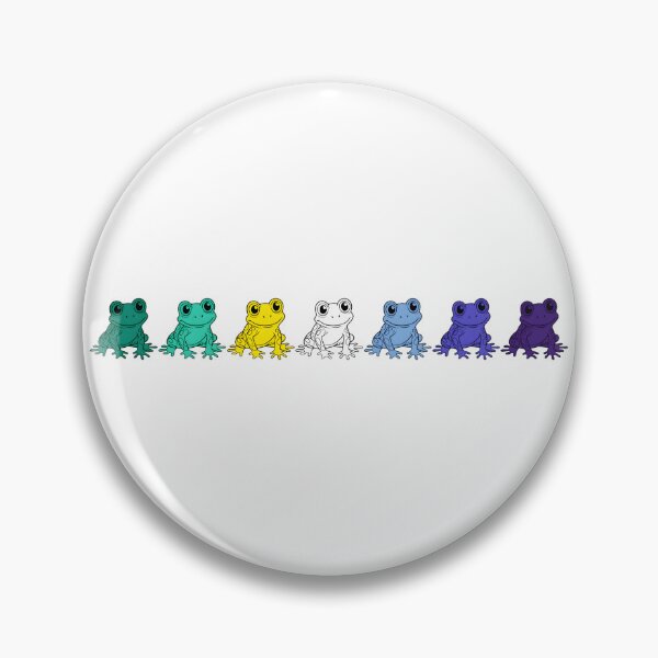 Item preview, Row of Cute Frogs in Gay MLM Pride Flag Colors, Frogs MLM Flag designed and sold by Travelslightly.