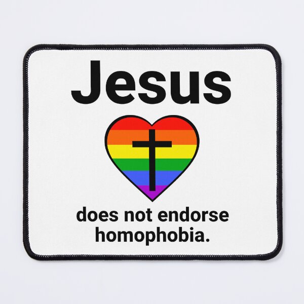 Item preview, Jesus does not endorse homophobia  designed and sold by Rachel the Artist .