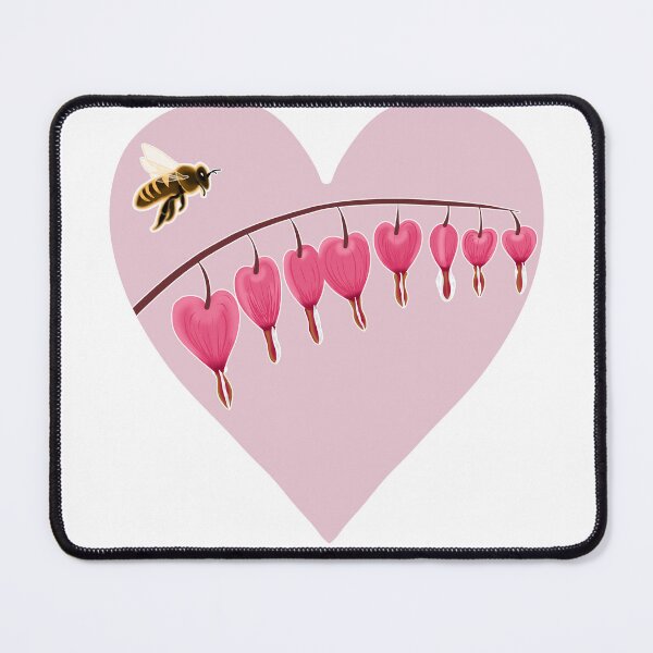 Item preview, Honeybee and Bleeding Hearts designed and sold by AzureOakStudio.
