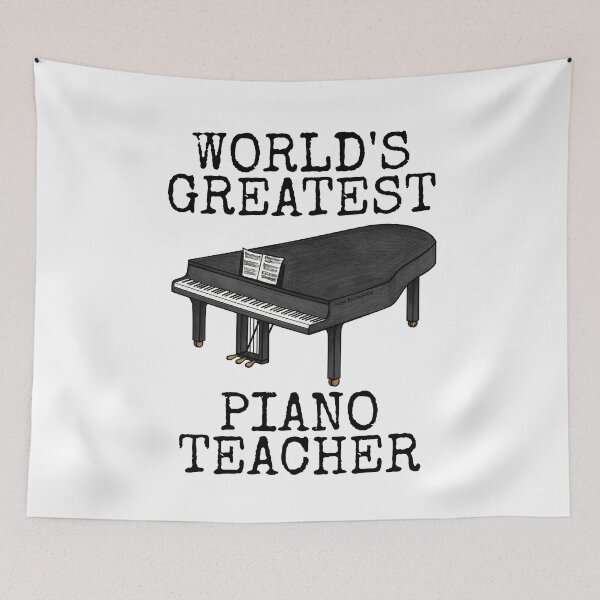 Item preview, World's Greatest Piano Teacher, Grand Piano Pianist Funny designed and sold by doodlerob.