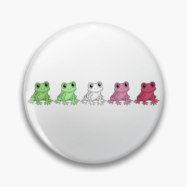 Item preview, Row of Cute Frogs in Abrosexual Pride Flag Colors, Frogs Abrosexual Flag designed and sold by Travelslightly.