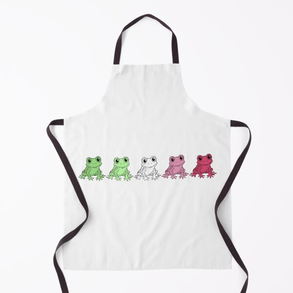 Item preview, Row of Cute Frogs in Abrosexual Pride Flag Colors, Frogs Abrosexual Flag designed and sold by Travelslightly.