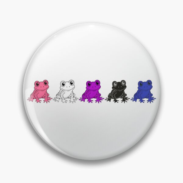 Item preview, Row of Cute Frogs in Genderfluid Pride Flag Colors, Frogs Genderfluid Flag designed and sold by Travelslightly.