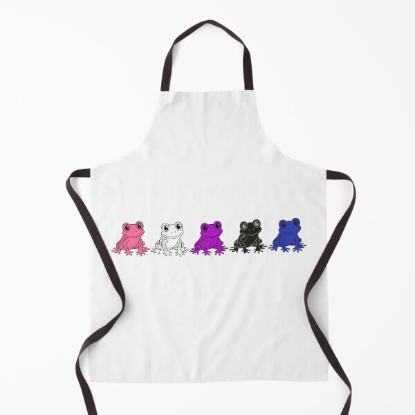 Item preview, Row of Cute Frogs in Genderfluid Pride Flag Colors, Frogs Genderfluid Flag designed and sold by Travelslightly.