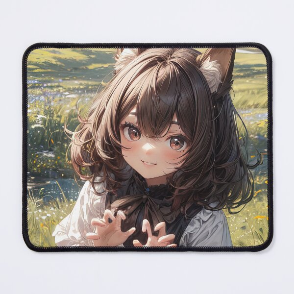 Item preview, Anime small girl with foxy ears and tail art designed and sold by TheArtistOf2022.