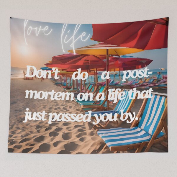 Item preview, Enjoy Life - Don't do a post-mortem designed and sold by Dan Farsaci.