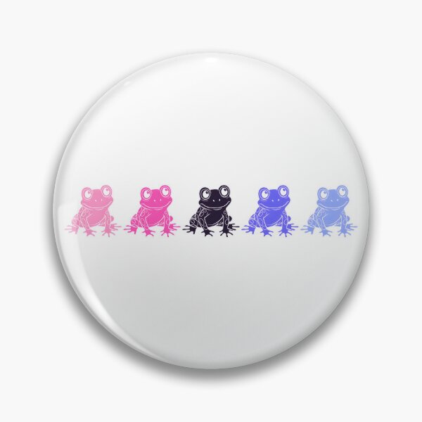 Item preview, Row of Cute Frogs in Omnisexual Pride Flag Colors, Frogs Omni Flag designed and sold by Travelslightly.