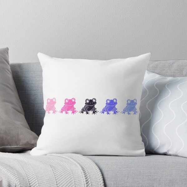 Item preview, Row of Cute Frogs in Omnisexual Pride Flag Colors, Frogs Omni Flag designed and sold by Travelslightly.
