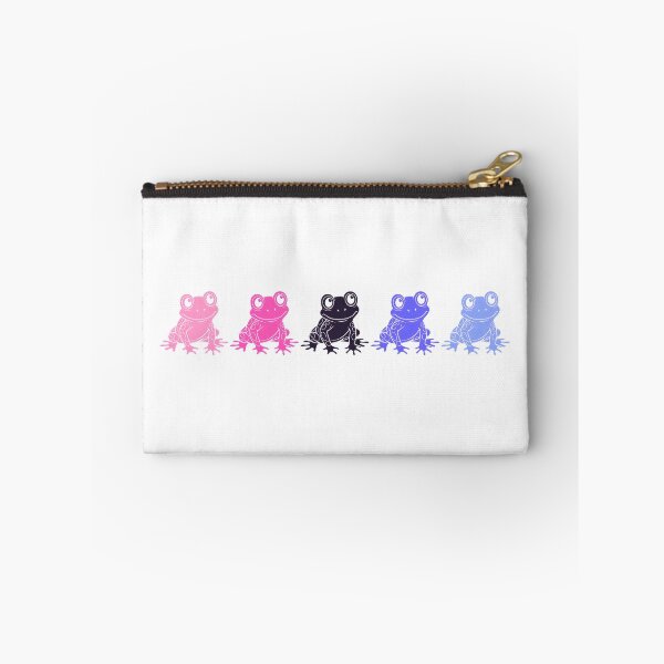 Item preview, Row of Cute Frogs in Omnisexual Pride Flag Colors, Frogs Omni Flag designed and sold by Travelslightly.