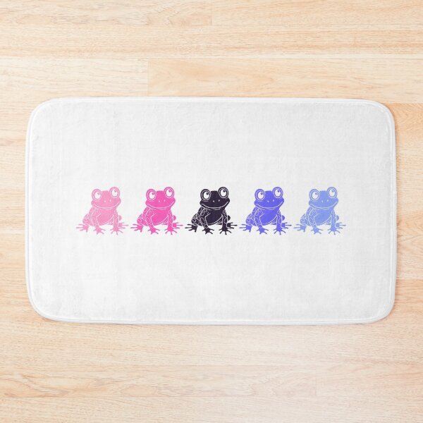 Item preview, Row of Cute Frogs in Omnisexual Pride Flag Colors, Frogs Omni Flag designed and sold by Travelslightly.