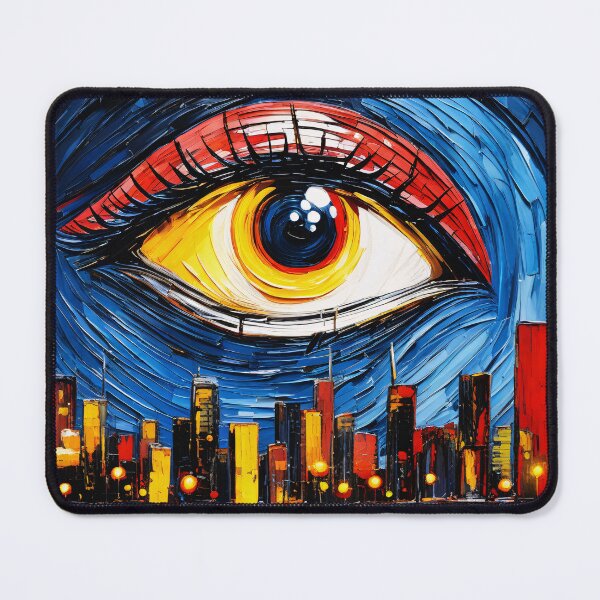 Item preview, 1984 - Big Brother and the Eye that Sees All - Impasto with Acrylic designed and sold by Second Draft Visuals.