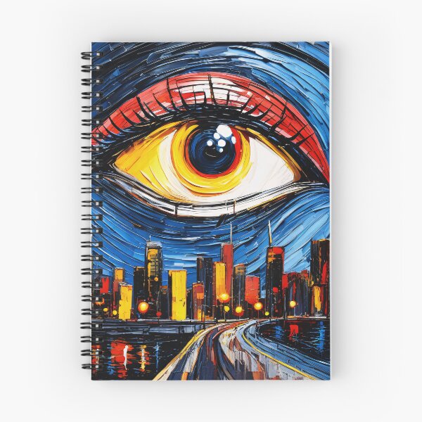 Item preview, 1984 - Big Brother and the Eye that Sees All - Impasto with Acrylic designed and sold by Second Draft Visuals.
