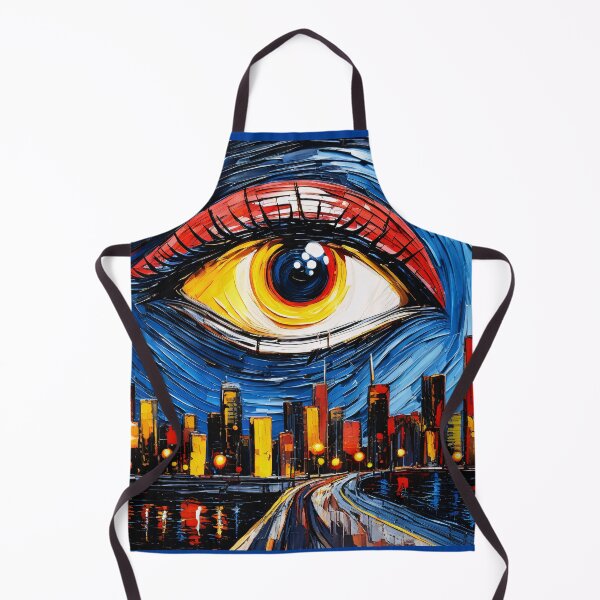 Item preview, 1984 - Big Brother and the Eye that Sees All - Impasto with Acrylic designed and sold by Second Draft Visuals.