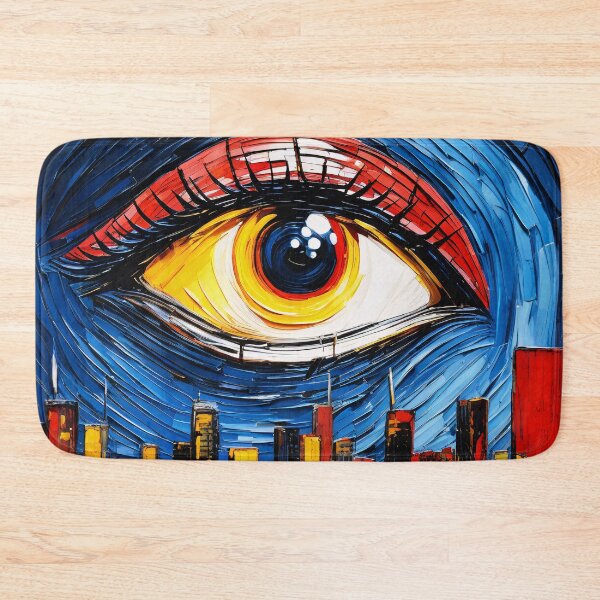 Item preview, 1984 - Big Brother and the Eye that Sees All - Impasto with Acrylic designed and sold by Second Draft Visuals.