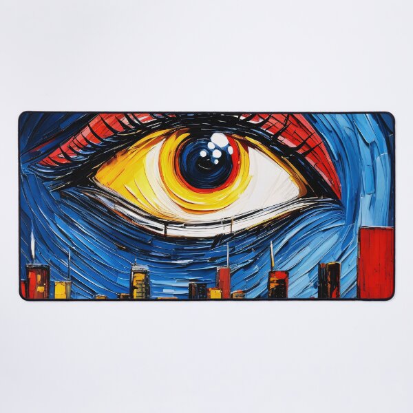 Item preview, 1984 - Big Brother and the Eye that Sees All - Impasto with Acrylic designed and sold by Second Draft Visuals.