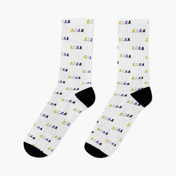 Item preview, Row of Cute Frogs in Nonbinary Pride Flag Colors, Frogs Enby Flag designed and sold by Travelslightly.