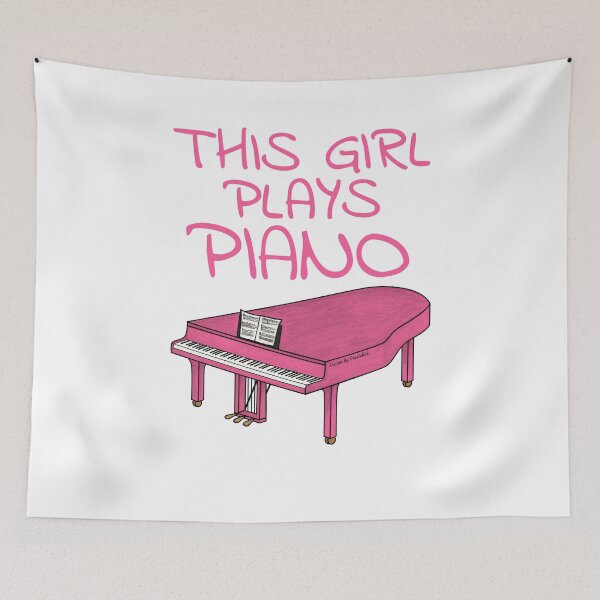 Item preview, This Girl Plays Piano, Female Pianist Musician designed and sold by doodlerob.