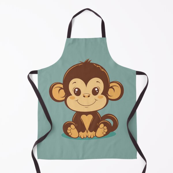 Item preview, BABY MONKEY Tiny Trouble Huge Heart designed and sold by NikoDeeko.