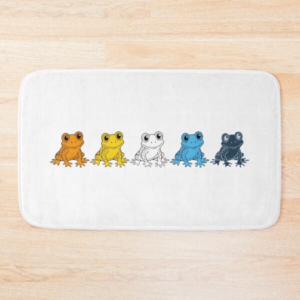 Item preview, Row of Cute Frogs in AroAce Pride Flag Colors, Frogs AroAce Flag designed and sold by Travelslightly.