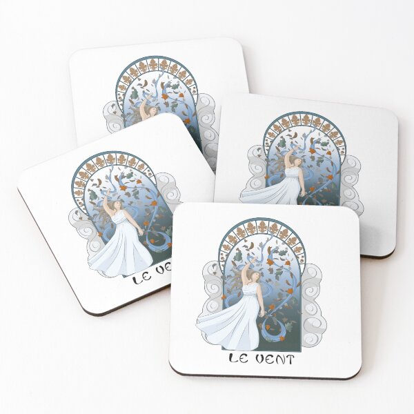 Item preview, Le Vent - Art Nouveau inspired designed and sold by AzureOakStudio.