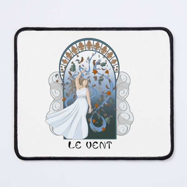 Item preview, Le Vent - Art Nouveau inspired designed and sold by AzureOakStudio.