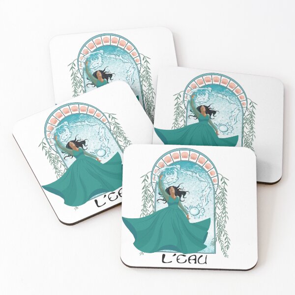 Item preview, L'eau - Art Nouveau Inspired designed and sold by AzureOakStudio.