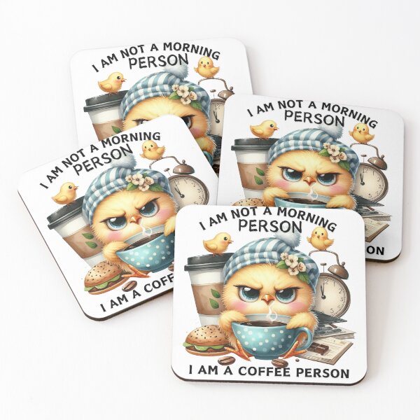 Item preview, Grumpy Chick, I am not morning person, I am Coffee person designed and sold by deniz kaya.