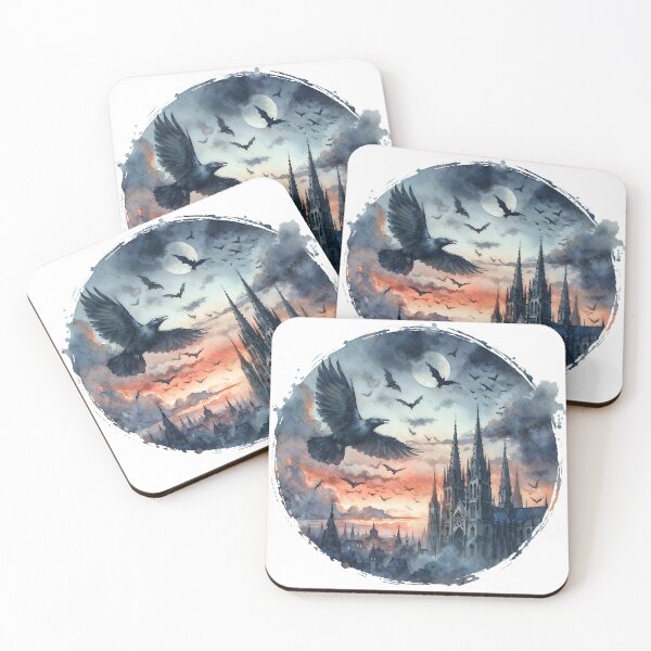 Item preview, Crow Flying With Bats designed and sold by RubisLeaf.