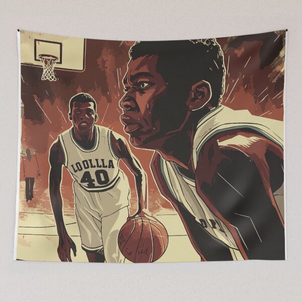 Item preview, Retro Basketball Player - Classic Sports Art designed and sold by -DEEWOLF-.